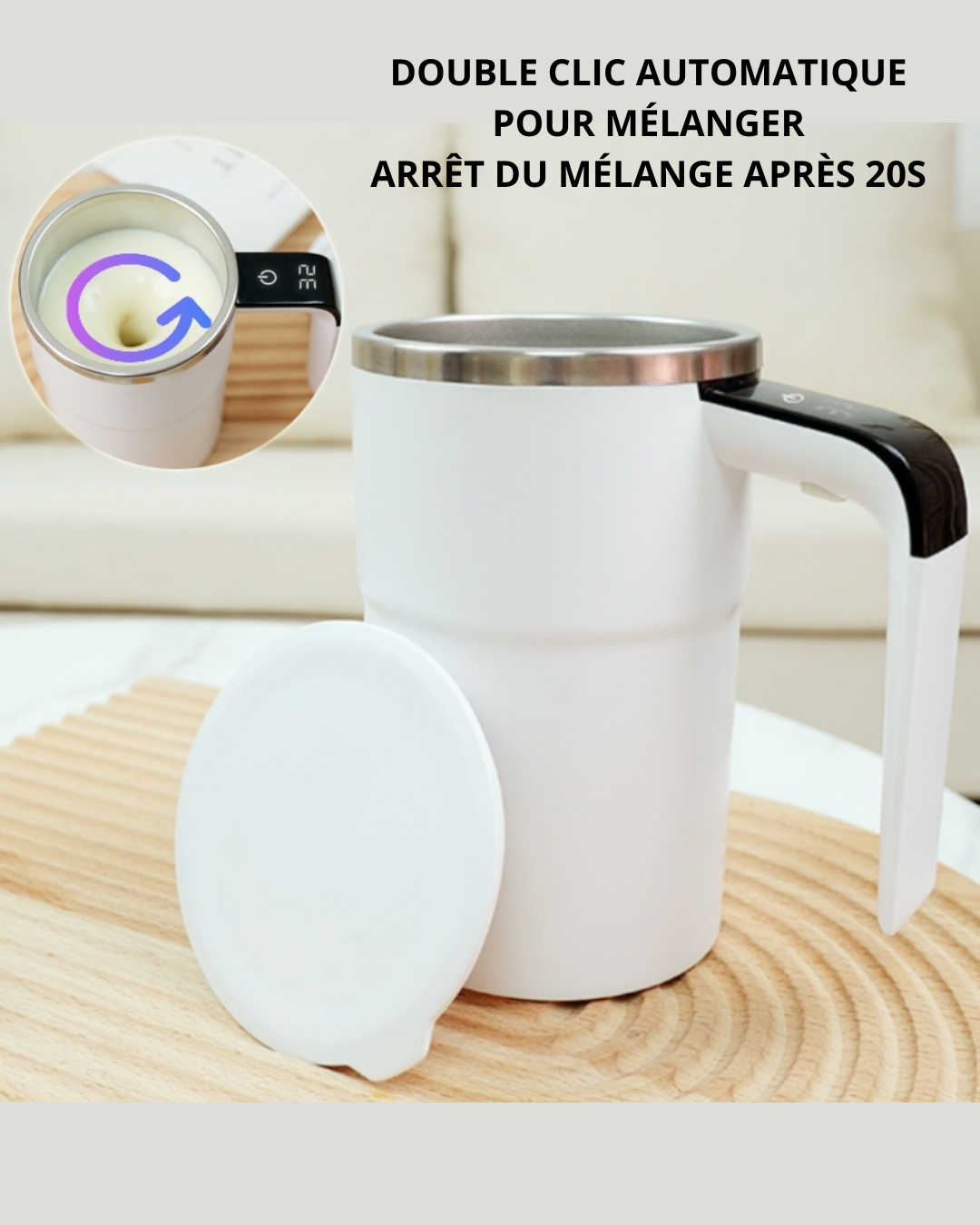 MUG MELANGEUR AUTOMATIQUE